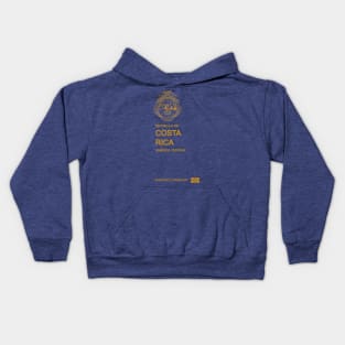 Costa Rica passport 2022 Kids Hoodie